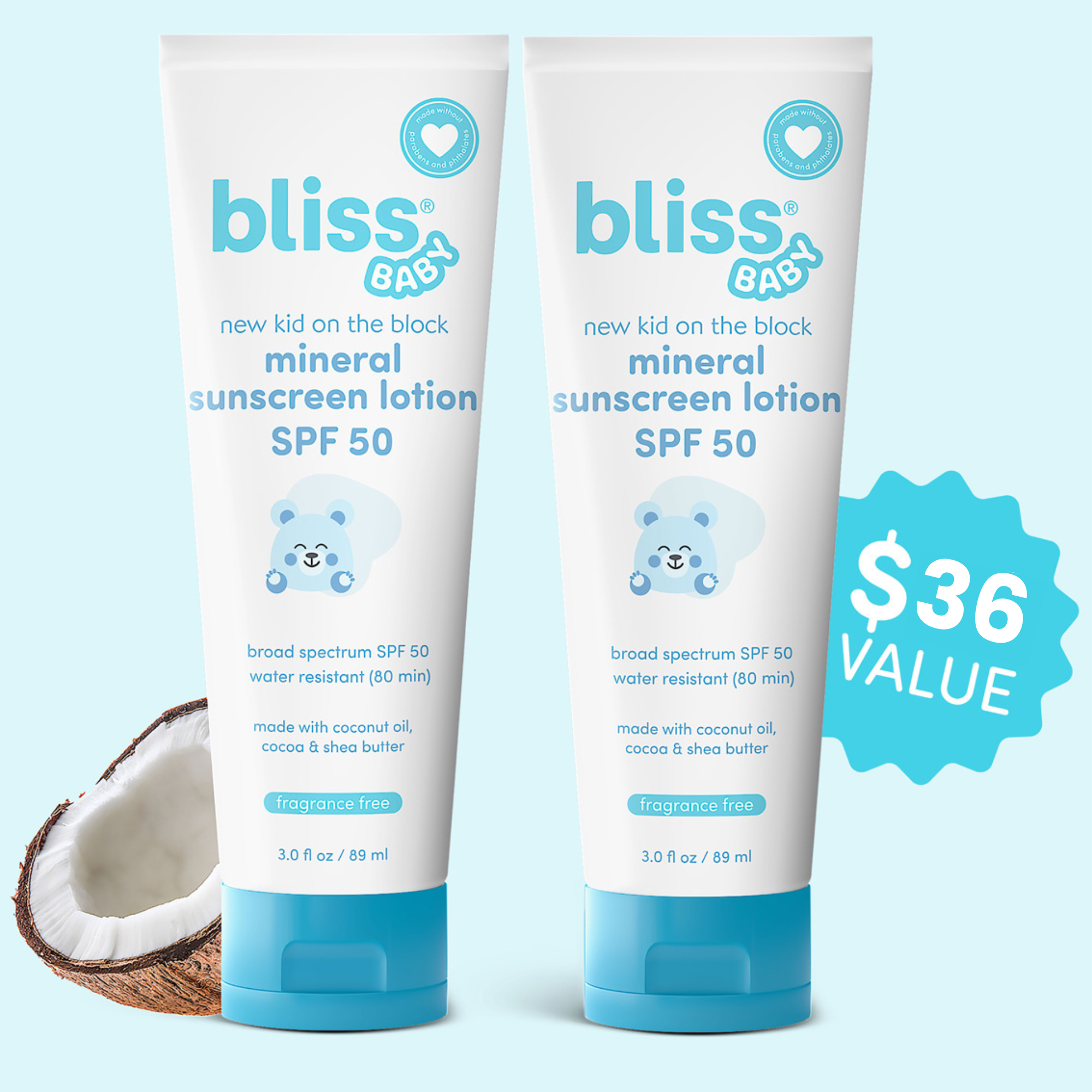The SPF 50 Lotion Duo – bliss baby