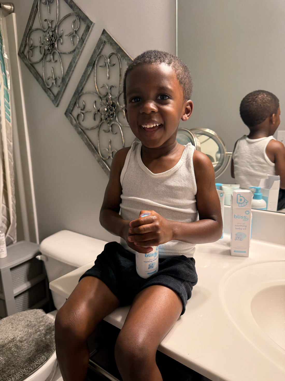 Discover Bliss Baby’s Glow Up Soothing Baby Oil ✨
