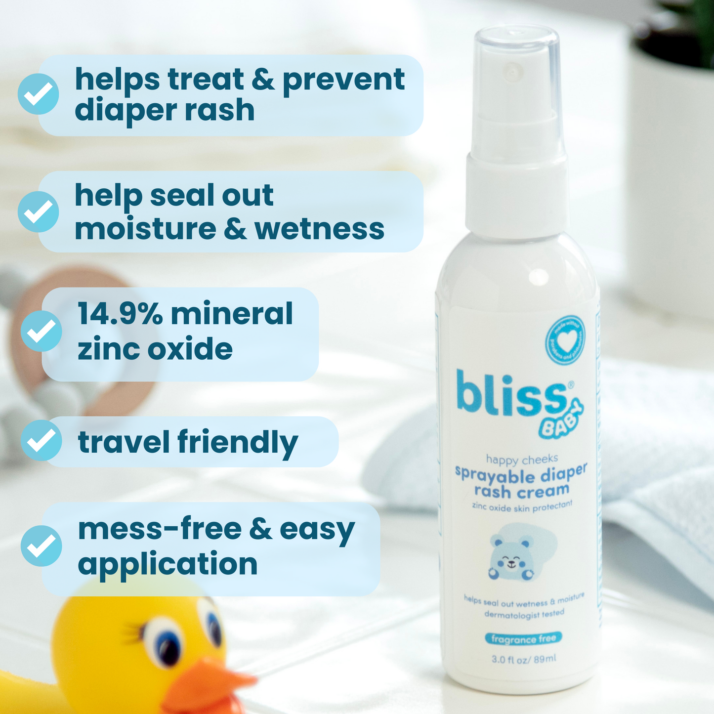 Happy Cheeks - Sprayable Diaper Rash Cream