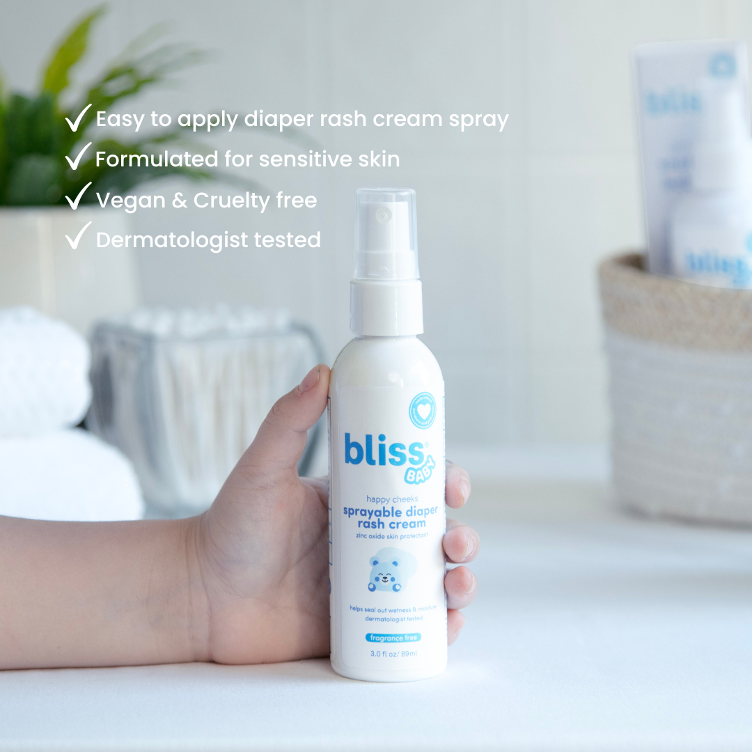 Diaper Rash Cheeks Happy Cheeks - Sprayable Diaper Rash Cream – bliss baby