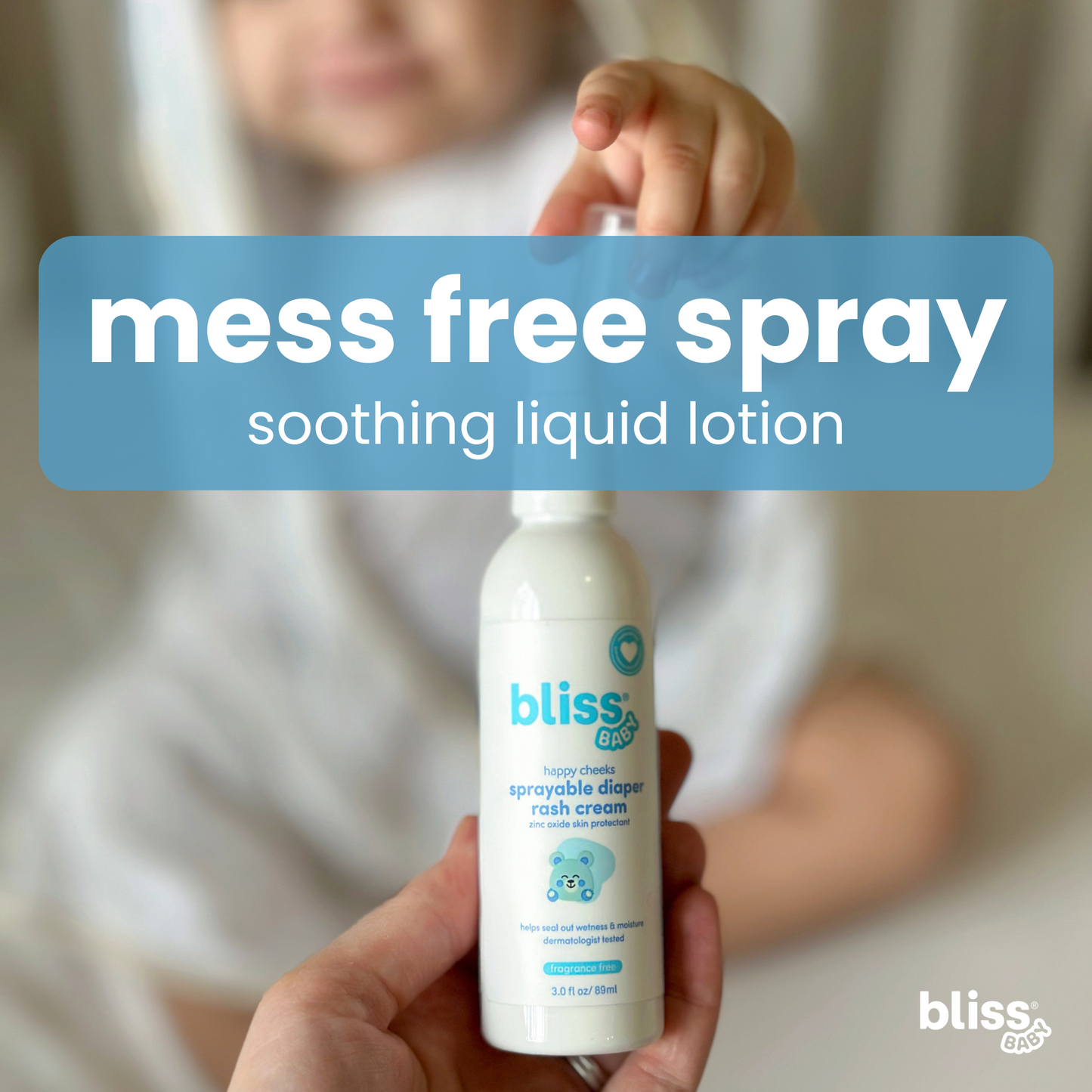 Happy Cheeks - Sprayable Diaper Rash Cream