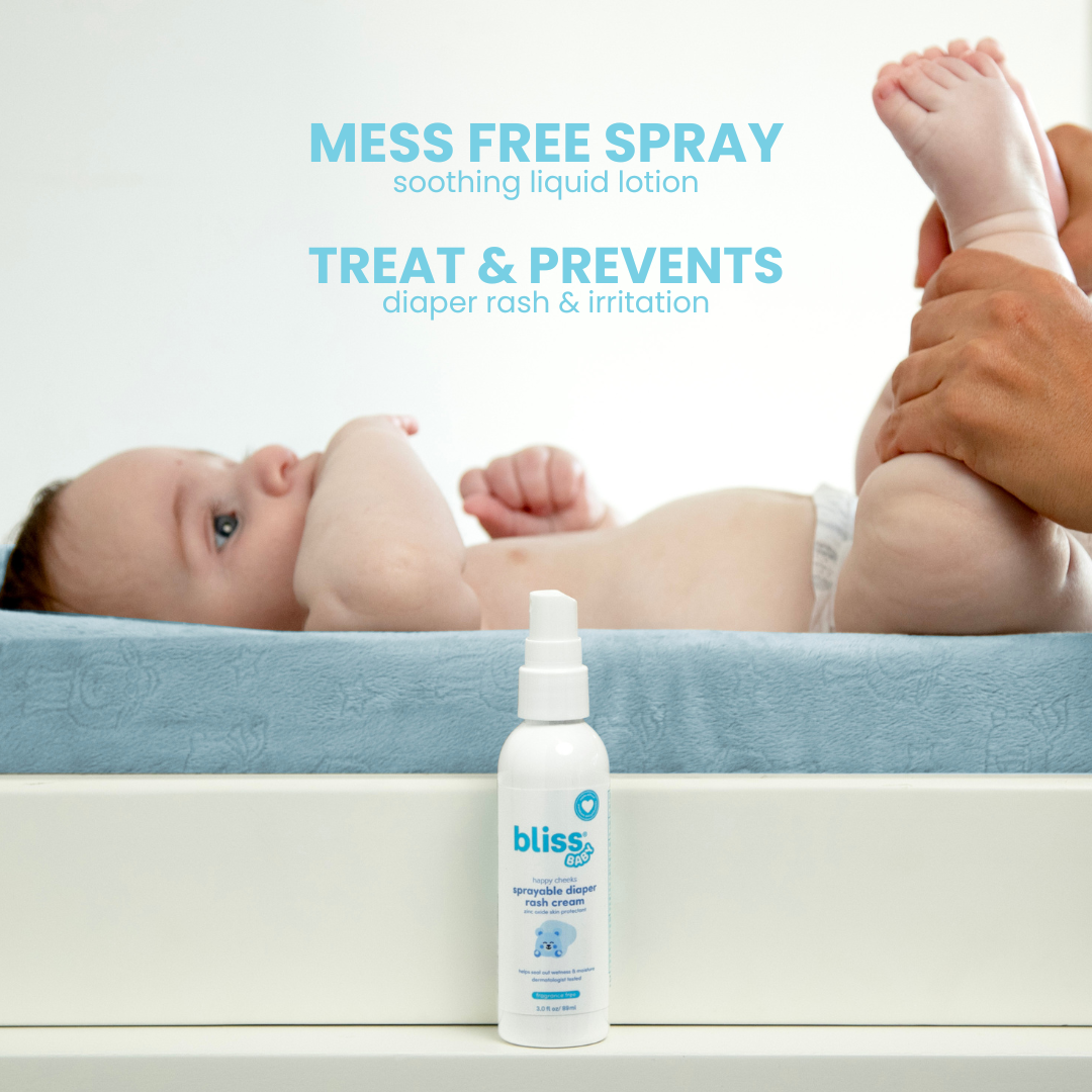 Diaper Rash Cheeks Happy Cheeks - Sprayable Diaper Rash Cream – bliss baby